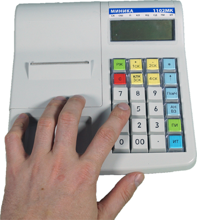 Миника 1102МК в руке